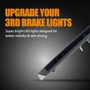 Third 3rd Brake Light LED for 1999-2004 Ford Mustang, High Mount Rear Brake Lights Assembly for 99-04 Mustang, Waterproof Center Cab Lamp Stop Light