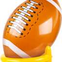 3 otters 40 Inches Giant Jumbo Inflatable Football with Tee Set for Football Party, Gameday, and Football-Themed Party, Sport Party Decorations, Super Fun Football Games for Kids and Adults