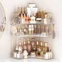 Corner Bathroom Counter Organizer  Tier Bathroom Organizers and Storage Countertop with Hooks Skin Care Exquisite Vanity Organizer Countertop Bathroom Storage Dresser, Kitchen-Clear