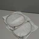 Boao 4 Pieces 8 Inch Adjustable 304 Stainless Steel Duct Clamps Worm Gear Hose Clamp for Pipe, Intercooler, Plumbing, Tube and Fuel Line