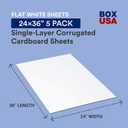 Box USA Shipping Cardboard Sheets 24"L x 36"W, 5-Pack | Corrugated Sheets for Packing, Moving and Storage Supplies 2436