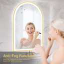 24"x36" Arched LED Lighted Bathroom Mirror with Lights