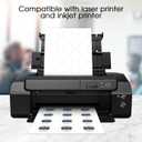 MaxGear 2" Round Sticker Labels, for Inkjet or Laser Printer, Matte White Printable Labels Sheets, Strong Adhesive, Dries Quickly, Holds Ink Well, 100 Sheets, 1200 Pcs