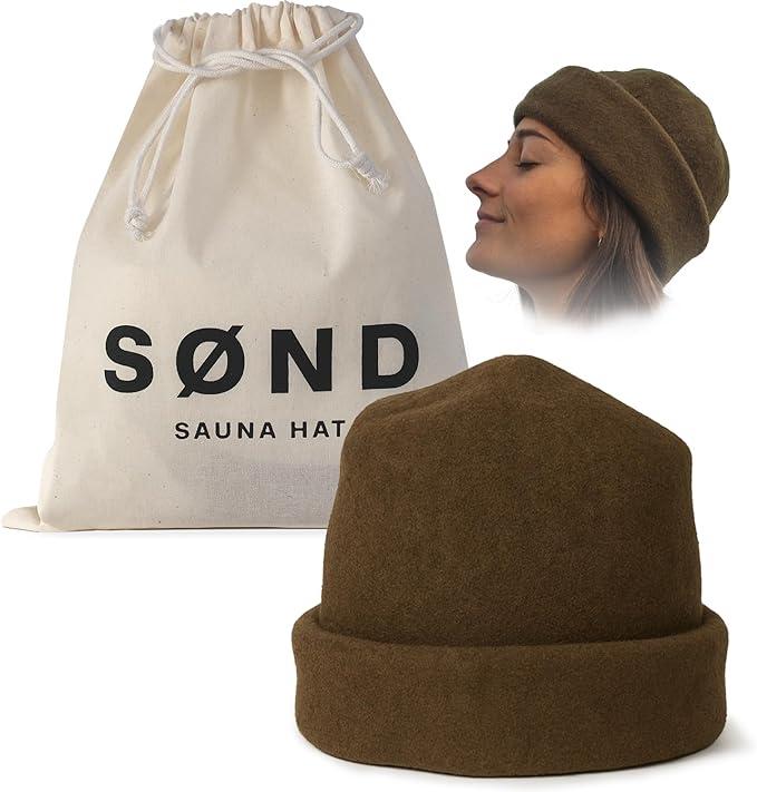 Sauna Hat – Natural Merino Wool Sauna Accessory for Heat Protection – Eco-Friendly, Lightweight & Durable