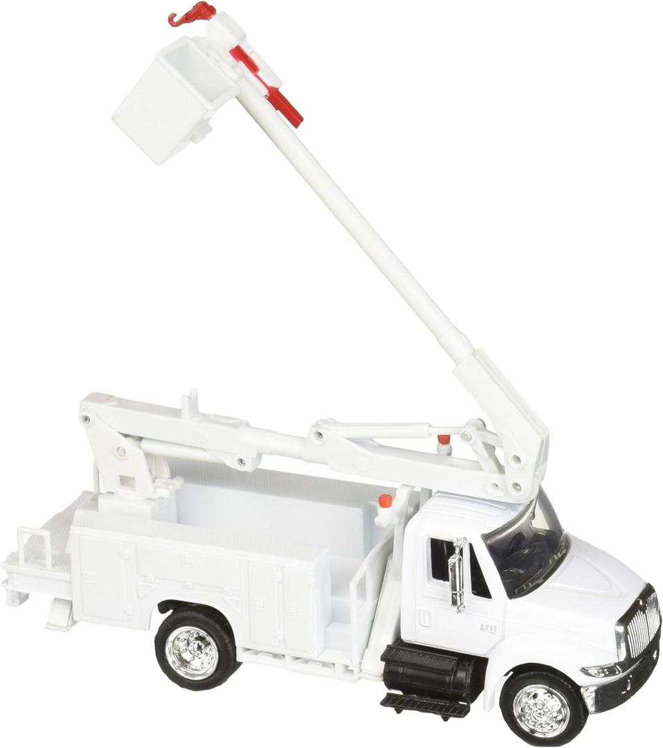 International 4200 Line Maintenance Service Truck White Long Haul Trucker Series 1/43 Diecast Model by New Ray