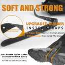 Frelaxy Leg Gaiters Ultra HIGH-Performance Hunting Gaiters, 100% Waterproof Hiking Gaiters with Upgraded Rubber Foot Strap, Adjustable Snow Boot Gaiters (Black, M)