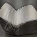 Leg Pillow Elevation Blood Circulation, Leg Wedge for Elevation for Swelling, Leg Elevating Pillow for After Surgery, Memory Foam Foot Knee Pillow for Back Sleeping 23.616.88 Inch White/Grey