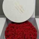 50 Piece Roses in a Velvet Box, Flowers for Delivery, Presereved Flowers Birthday Gifts for Women Mom and Wife (Red)