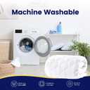 SLEEP ZONE Twin Mattress Protector, Quilted Fitted Mattress Pad, Deep Pocket Mattress Cover Stretches up to 21 inches, Fluffy Pillow Mattress Topper (White, 39x75)