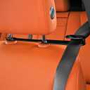 Car Seat Belt Fixer Adjustable Seat Belt Position Holder for Car Interior Prevent Neck Chafing Noise Reduction Seat Belt Organizer Clip for Comfortable Driving (Black 1 Pair)