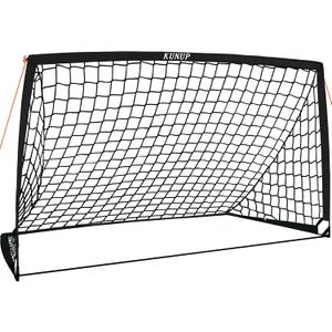 53 6x4 9x5 FT Portable Kids Soccer Goal for Backyard, Foldable Soccer Practice Net with Carrying Bag for Toddler Youth Adult Pop Up Soccer Training Equipment Indoor and Outdoor Sports Game