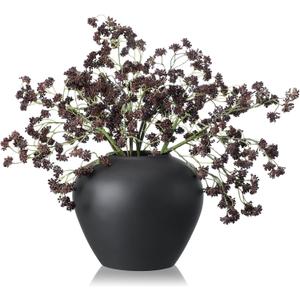 Thiccywoov 3 Pcs Plum Faux Berry Stems Artificial Dusty Sedum Berry Stems Picks Branches Faux Spray for DIY Holiday Farmhouse Home Mantel Harvest Decorations (16 Inch)