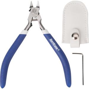 HURRICANE Professional Model Nippers for Gundam - 4.8" Single-Blade Precision and Auto-rebound Spring, Hobby Nippers for Gundam Repairs and Fixes, Includes Leather Sheath & Hex Wrench