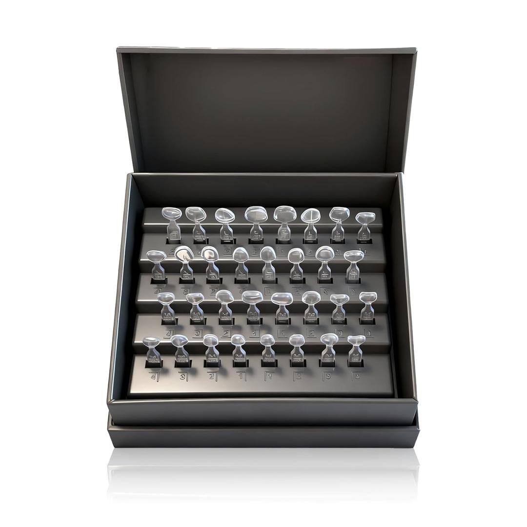 Wokyo Teeth Dental Veneers Mould Kit Light Dental Composite Resin Teeth, 32 Pcs, Heat Resistant