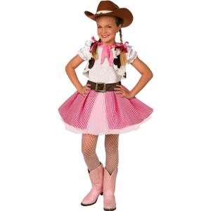 Morph Cowgirl Outfits for Girls, Cowgirl Costume for Girls, Halloween Costume Kids Size M