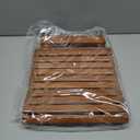 Folding Bamboo Stool for Shower, Leg Shaving and Foot Rest, Natural Bamboo Folding Stool, Folding Bamboo Shower Seat, Fully Assembled, 12 Inch High