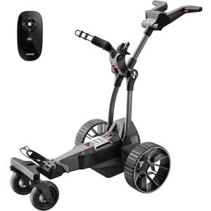 NAVEE Birdie 3 Electric Golf Cart, 295ft Remote Control, Smart Power Assist, 36 Hole Battery, 240W Dual Motor, All Terrain 4+1 Wheels, Foldable, Smart App, Adjustable Speed Electric Golf Push Cart