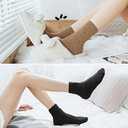 6 Pairs Womens Fuzzy Socks Winter Warm Soft Cozy Fluffy Microfiber House Sleeping Slipper Socks Christmas Gifts (Multicolor 05)