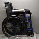 Drive Medical BLS18FBD-ELR Blue Streak Lightweight Wheelchair with Swing-Away Elevating Leg Rests and Flip-Back Arms