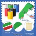 Zhanmai Borders for Bulletin Board Decoration, 98.5ft Bright Color Scalloped Bulletin Board Border Rolls for Spring Classroom Workplace Office School Poster Decor
