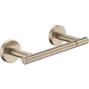 JQK Champagne Bronze Toilet Paper Holder, Double Post Pivoting Tissue Holder for Bathroom Wall Mount, 304 Stainless Steel Hold Mega Rolls, TPH150-CB