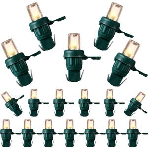 Honoson LED 5 mm Christmas String Lights Replacement Bulbs LED Wide Angle Wire Light Set Indoor Outdoor Home Decor Festival Decorations for Xmas Tree Lights(Warm White Bulb,60 Count)