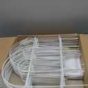 AMAGABELI 35 Panels 18in(H)50ft(L) Decorative Garden Fence No Dig Rustproof Metal Pre-Linking Fence Panels Garden Edging Border Animal Barrier Fencing for Flower Beds Yard Patio Outdoor Decor White