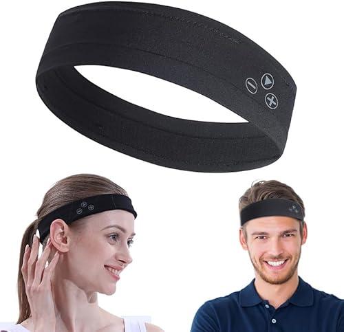 mucro Sports Headband Ipx5 Waterproof Headphones Wireless Sleep Bluetooth Headband Adjustable Size Fits The Head Bluetooth Headband for Sleeping