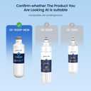 GLACIER FRESH Water Filter LT1000PC Replacement for LG Refrigerator, Compatible with LG LT1000P/PC/PCS, LT1000PC, LT-1000PC, MDJ64844601, ADQ747935 ADQ74793504 Water Filter (1 Pack)