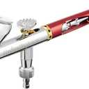 Harder & Steenbeck Airbrush  Infinity 2024 Crplus 2in1 - German-Engineered Dual Action Painting Set with Gravity Feed - 0.25mm & 0.44mm Titanium Self-Centering Nozzle - 2ml & 5ml Paint Cups - 122233