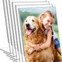 6 Pack 5"x 7" Clear Acrylic Self Standing Picture FramesPhoto Frame Stand Perfect for Showcasing Memories Tabletop Display for Home or Office DcorVertical