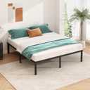 HLIPHA Metal Platform Bed Frame 12 Inch Tall,No Box Spring Needed,Full Size Bed with Heavy Duty Strong Support Slats,Easy to Assemble,Black