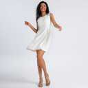 Modatope Womens Kitten Heel Strappy Thong Sandals Square Open Toe Flip Flop Heels (6.5)