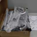 Delog Narrow Folding Walker for Seniors, 3 in 1 Folding Walker with 5 Front Wheels Width Adjustable Compact Standard Walker Support Up to 350lbs (Black)