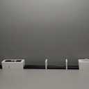 1 Inch Curtain Rods 72 to 144 Inches (6 to 12 ft) Telescoping Single Drapery Rod, USFOOK Black Curtain Rods for Windows 69 to 140 Inches, Decorative Translucent Finials