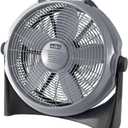 MAN 20-Inch Floor Fan, Gray and Black, High-Velocity Air Circulator, Adjustable Tilt, Indoor Cooling