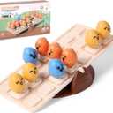 Balancing Egg See-Saw Toy, Montessori Balancing Game for Kids, Chick See-Saw Logic Puzzle Toy, STEM Learning Activity Gift for Boys & Girls Ages 3 4 5 6