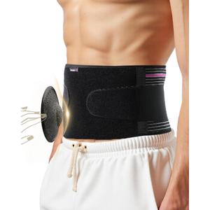 Umbilical hernia belt with pressurized strap for Men & Women, 3D Dome-Shaped Hernia Support Pad, Adjustable with Removable Pads & Extra Straps for Abdominal Pressure, Lumbar Support, Skin-Friendly& Discreet