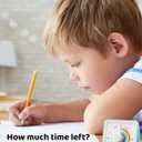 LIORQUE 60 Minute Visual Timer for Kids, Visual Countdown Timer for Classroom Office Kitchen with 'Rainbow' Pattern Design, Pomodoro Timer with Silent Operation (Batteries Included)