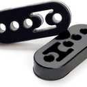 Greluma 4 Pcs Universal 4 Hole Exhaust Hanger Hole Diameter 12mm Car Exhaust Insulator Muffler Bracket High Density Rubber