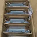 5Pack 22oz Glass Storage Containers with Lids, Grey, Compartmentalized