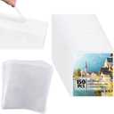 150 Pcs 12 x 12 Inch Clear Cellophane Plastic Bags Self Adhesive Cello Bag Scrapbook Paper Cardstock Organizer Clear Resealable Sleeves for Art Cloth Invitation Card Photo Record Party Favor Gift
