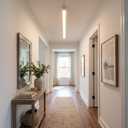 White ceiling light LED, modern and simple, long strip ceiling surface installation, suitable for living room, bedroom, corridor and kitchen, remote control to switch color and brightness, 31.4 inches