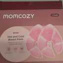 Momcozy Larger Breast Therapy Packs, Hot and Cold Breast Pads with 2 Soft Covers, Breastfeeding Essentials, Postpartum Recovery, 2 Pack, Pink