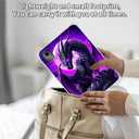 Clear Case for Lenovo Tab M11/Tab K11 LTE 11 Inch 2024, Transparent TPU Silicone Protective Shell Shockproof Case for Lenovo M11 Tablet (TB330FU/TB330XU), Purple Moon Dragon