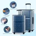 30 Inch Clear PVC Luggage Cover, Waterproof Suitcase Protector with Tag Pocket, Reusable Dustproof Travel Cover for 30 Checked Luggage