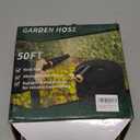 Non-Expanding Garden Hose 50FT, Lightweight & DurableWater Hose, No-Kink, Tough & Flexible Hose, Crush-Proof for Yard, Lawn, Outdoor, Car Wash, Marine and Camper