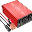 YSOLX 600W Power Inverter, DC 12V to 110V AC Car Inverter with Dual USB C/A Fast Car Charger Adapter(Updated)