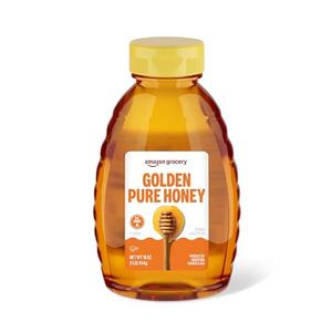 Amazon Grocery, Golden Pure Honey, 16 Oz (Previously Amazon Fresh