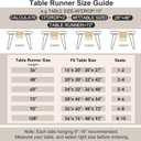 5 x OTOSTAR Khaki Table Runner 13x72 Inches Boho Rustic Table Runner with Tassels Farmhouse Kitchen Dining Macrame Table Decoration for Christmas Home Wedding Party Birthday Holiday Decor (Khaki)